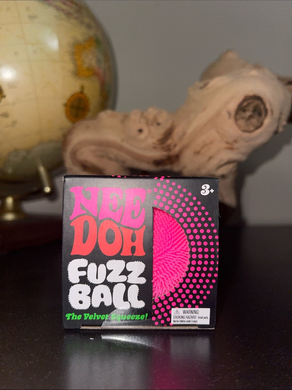 NeeDoh Fuzz Ball The Velvet Squeeze! - Pink